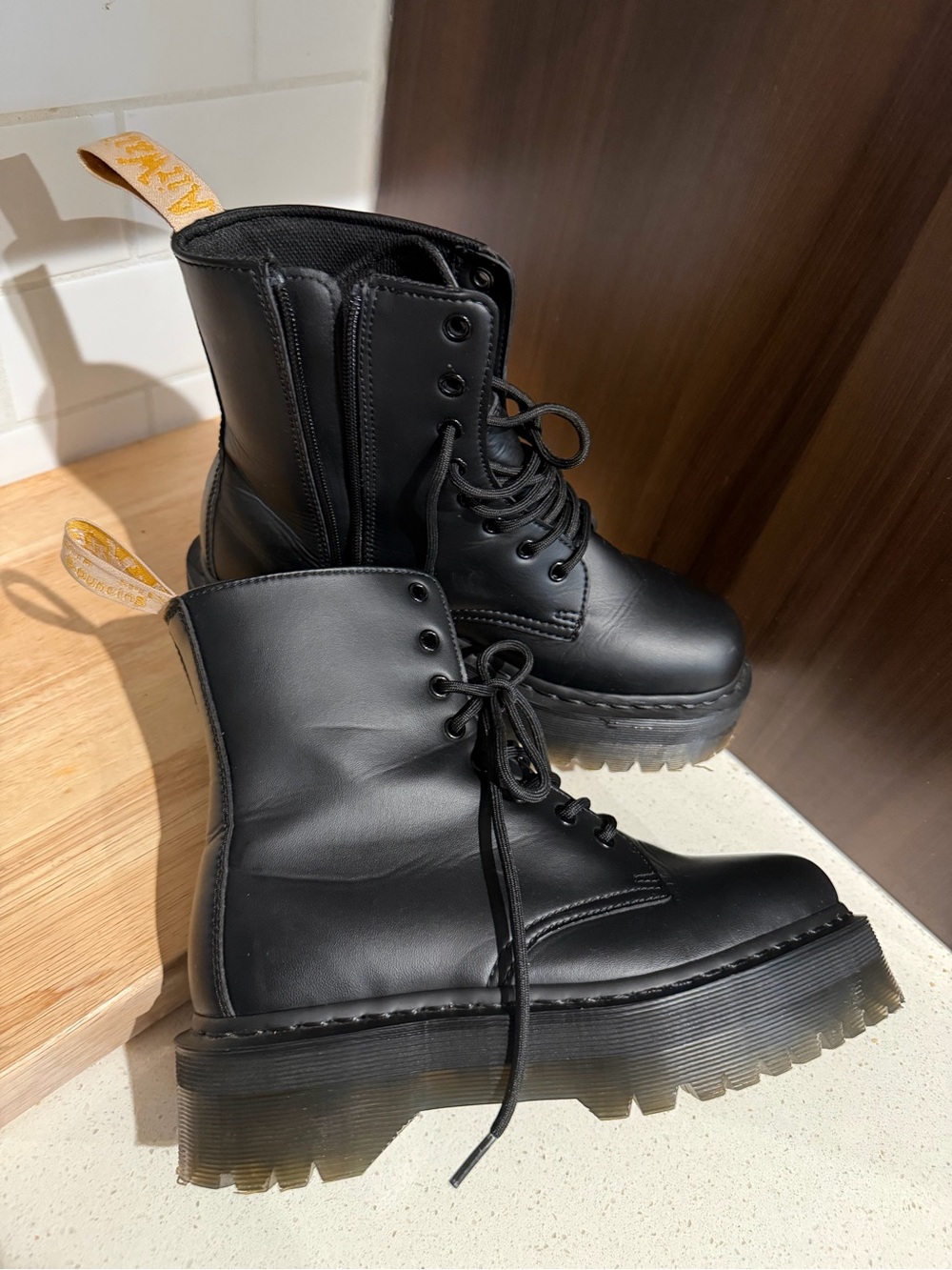 Dr. Doc Marten Vegan Jadon II Boot Mono Platforms US 8M /9L (Unisex) - Picture 9 of 10